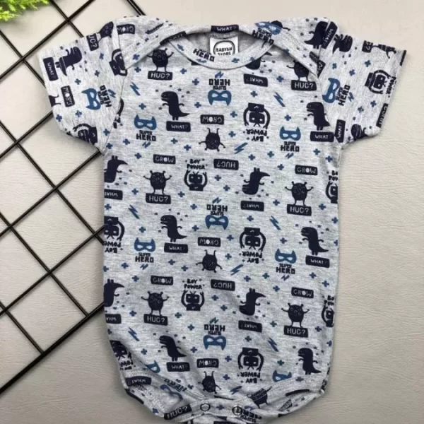 Body para Bebê Manga Curta Super Hero