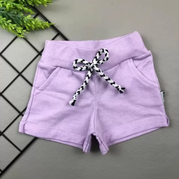 Short Feminino c/ Bolso para Bebê Lilás