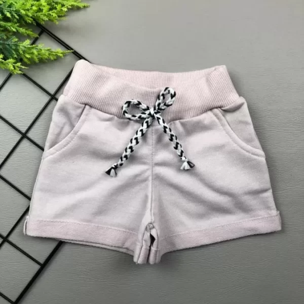 Short Feminino c/ Bolso para Bebê Rosê