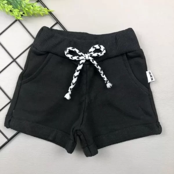 Short Feminino c/ Bolso para Bebê Preto