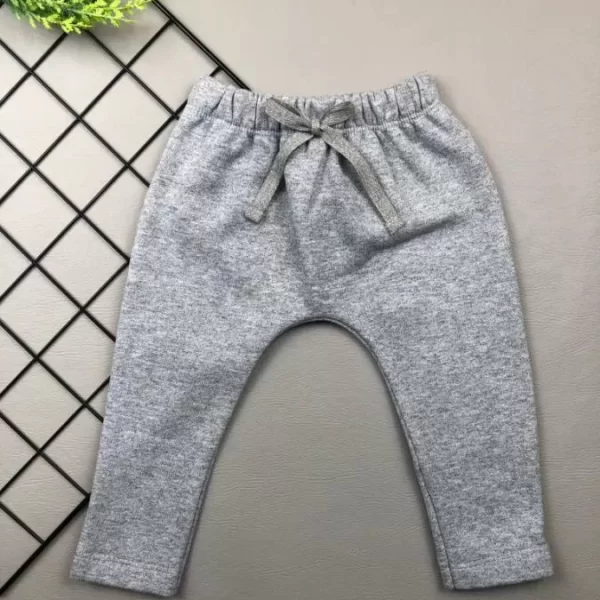 Calça para Bebê Saruel Moletom Peluciado Mescla