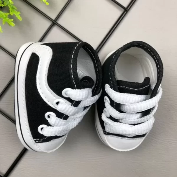 Tênis para Bebê Cano Alto Preto