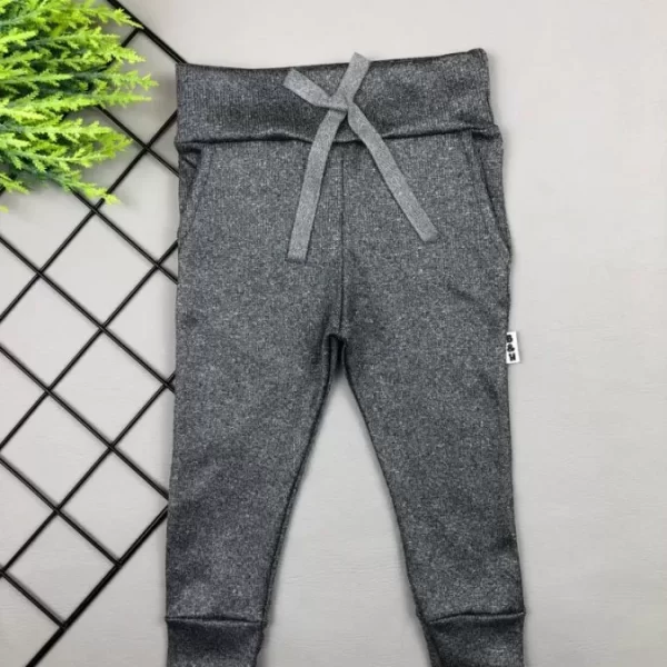 Calça para Bebê de Ribana Canelado Mesclado Cirrê