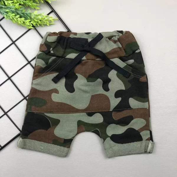Short Canguru para Bebê Verde Militar