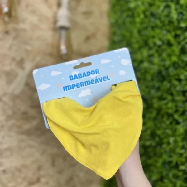 Bandana Impermeável para Bebê Amarelo Brasil