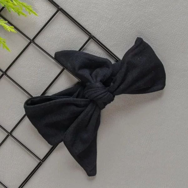 Turbante c/ Elástico para Bebê Preto
