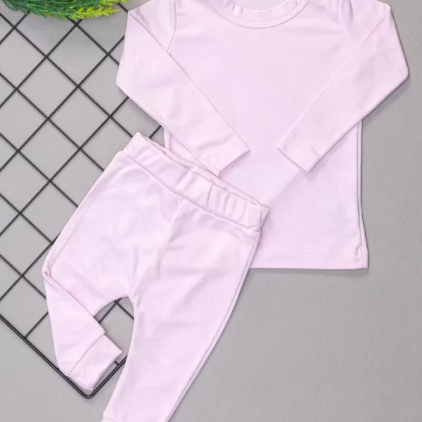 Conjunto Infantil Térmico Rosa Bebê