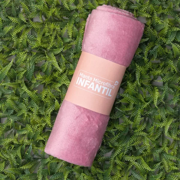 Manta Microfibra Infantil Rosê