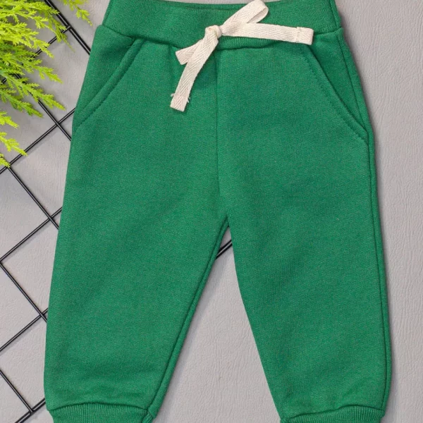 Calça de Moletom para Bebê com Bolso Verde Bandeira