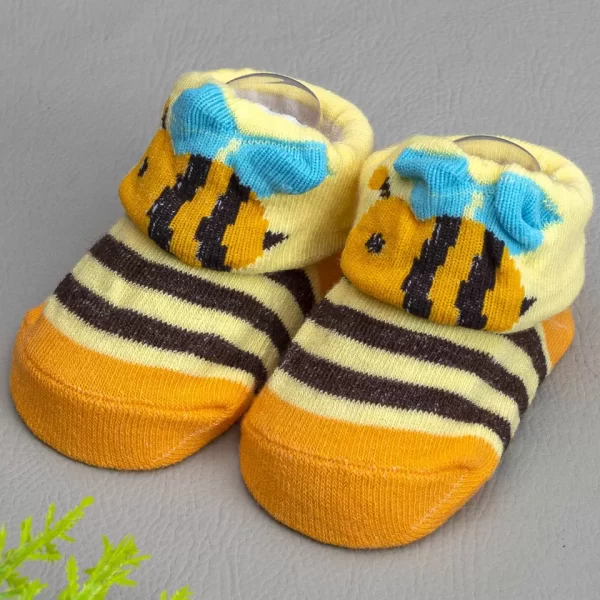 Meia Baby Bichinhos Abelha Amarela