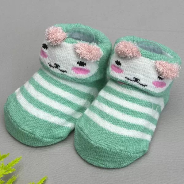 Meia Baby Bichinhos Verde