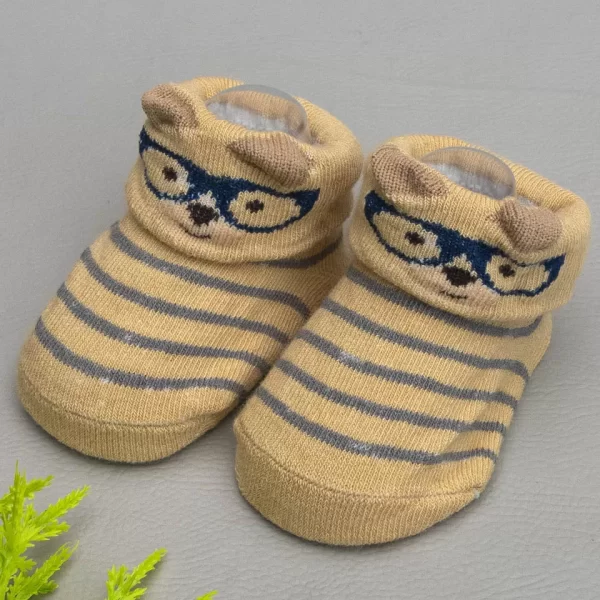 Meia Baby Bichinhos Urso Marrom