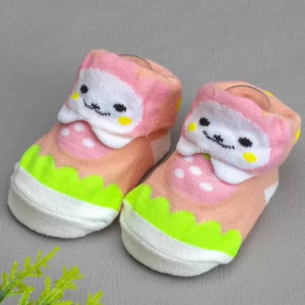 Meia Baby Bichinhos Fofuxa Rosa