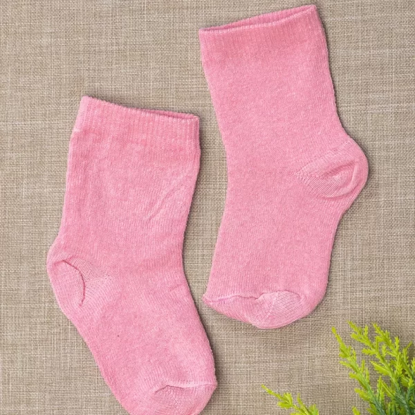 Meia Básica Infantil Lisa Rosa