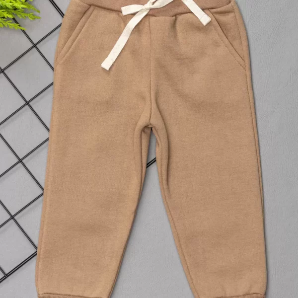 Calça de Moletom para Bebê com Bolso Cappucino