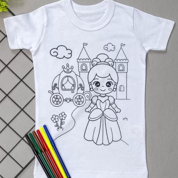 Camiseta Curta Infantil Mágica - Princesa