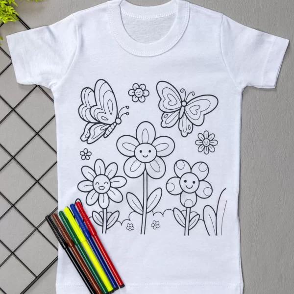 Camiseta Curta Infantil Mágica - Jardim Encantado