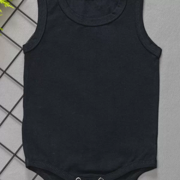 Body para Bebê Regata Preto