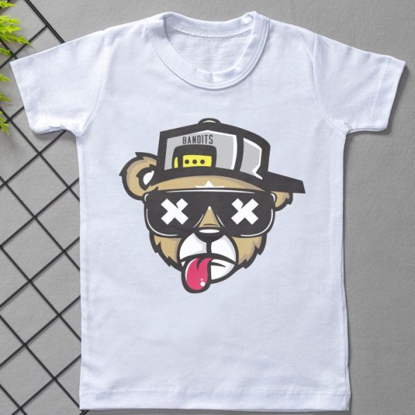 Camiseta Curta Infantil Estampada Bleah