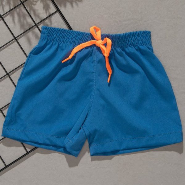 Short Infantil Tactel com Cordinha Mauricinho Azul