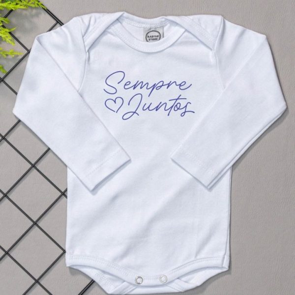 Body para Bebê Manga Longa Sempre Juntos M (Dia das Mães)