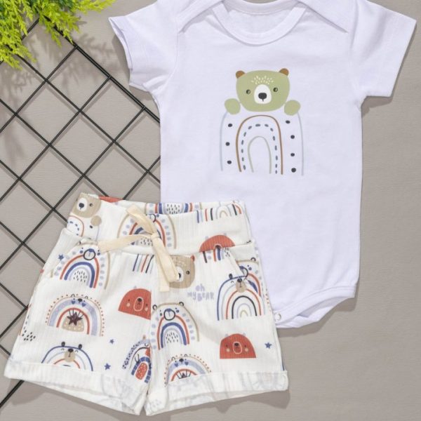 Conjunto Curto  para Bebê Ursinho