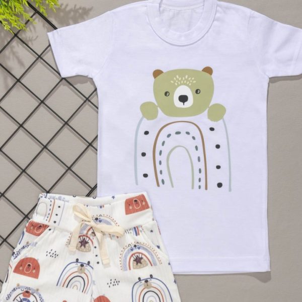 Conjunto Curto Infantil Ursinho