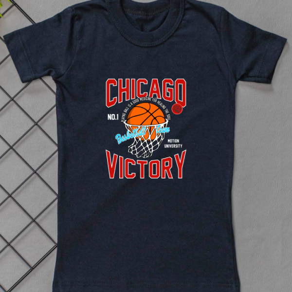 Camiseta Curta Infantil Estampada Basquete