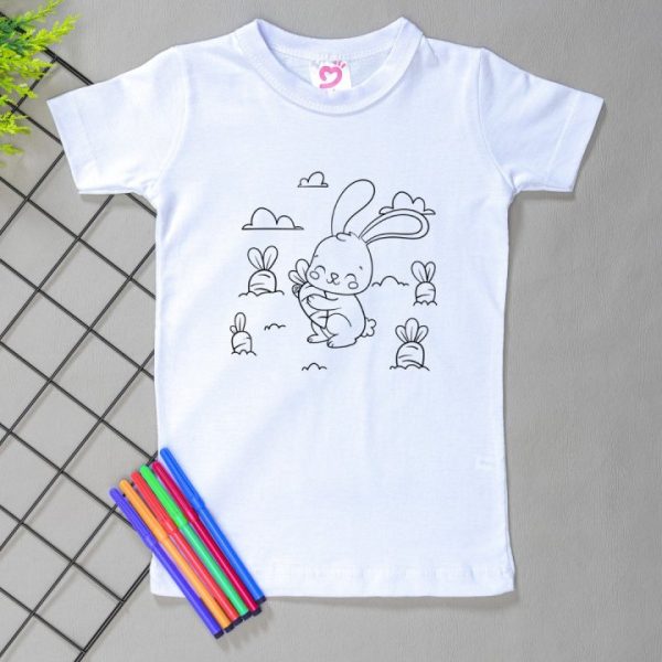 Camiseta Curta Infantil Mágica - Coelhinho