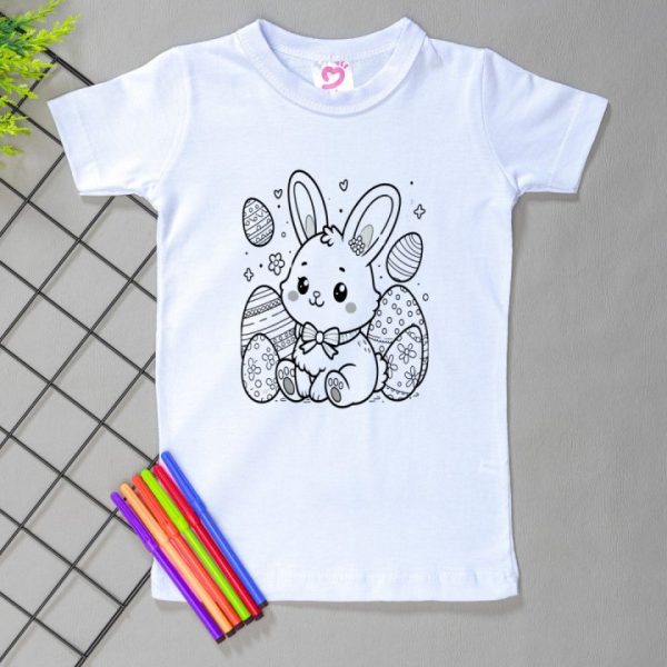 Camiseta Curta Infantil Mágica - Coelhinha