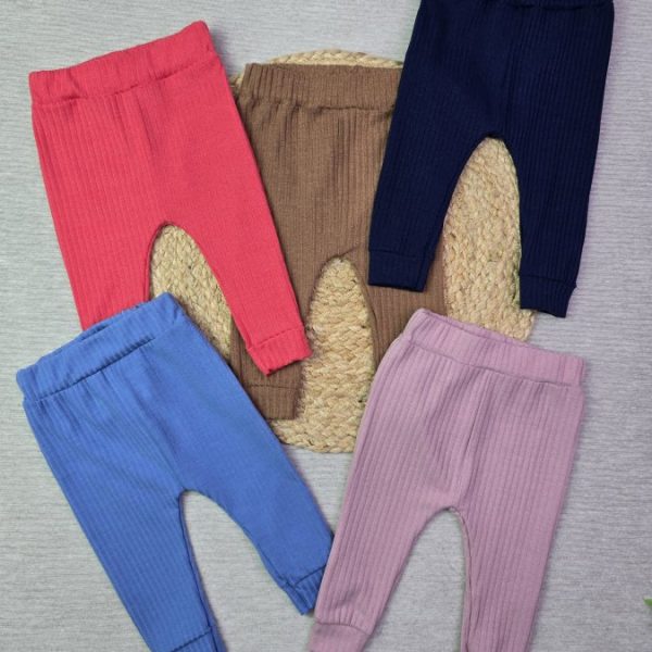 Calça Para Bebê Canelada Lisa