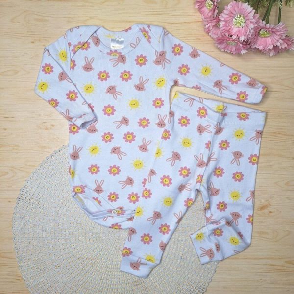 Pijama Body e Calça Algodão Pagão - Floral