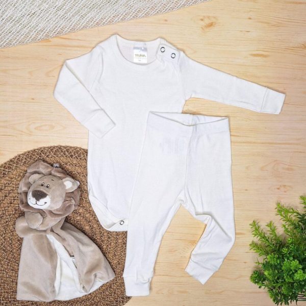 Pijama Body e Calça Algodão Pagão - Off