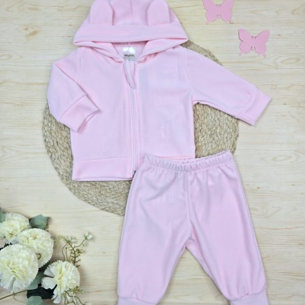 Conjunto Plush Premium Orelhinha Rosa