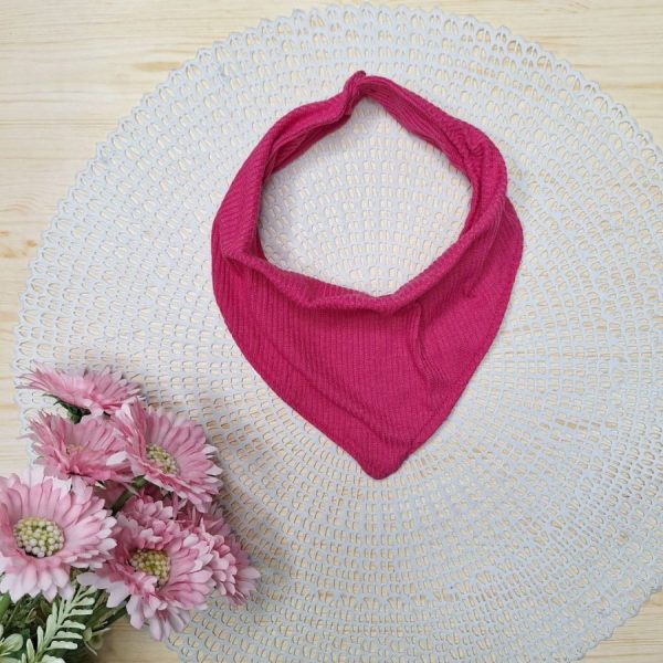 Bandana Canelado para Bebê Rosa Pink
