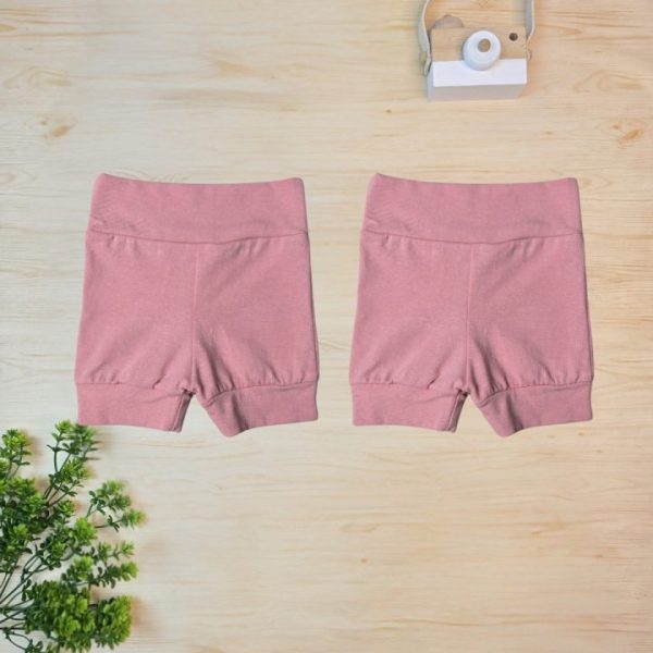 Kit 2 Shorts em Cotton para Bebê – Rosê