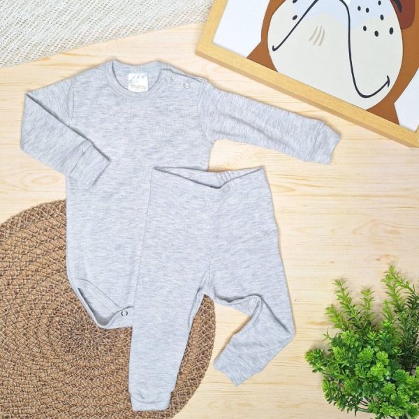 Pijama Body e Calça Algodão Pagão - Mescla