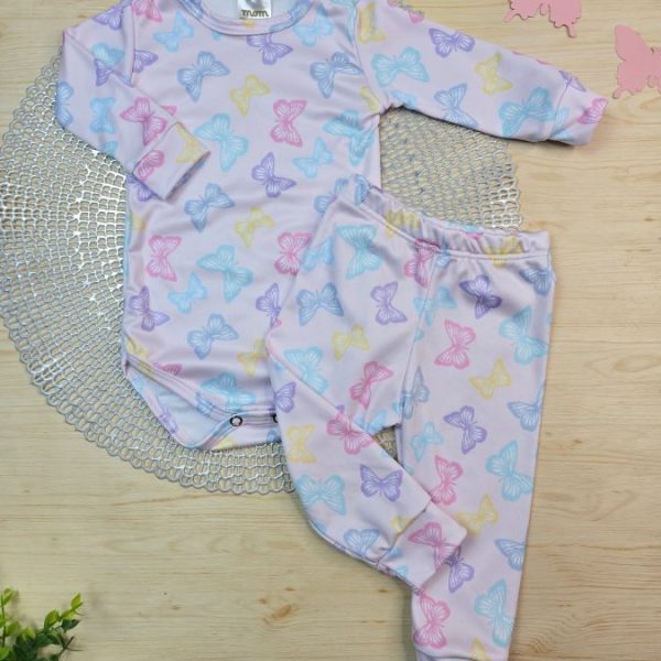 Conjunto Térmico Body/Calça – Borboletas