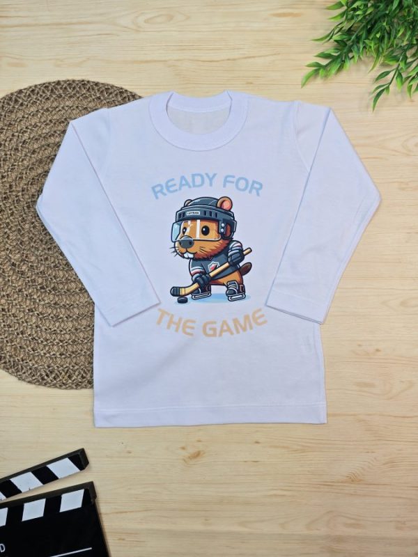 Camiseta Infantil Manga Longa Tradicional Jogador Capivara
