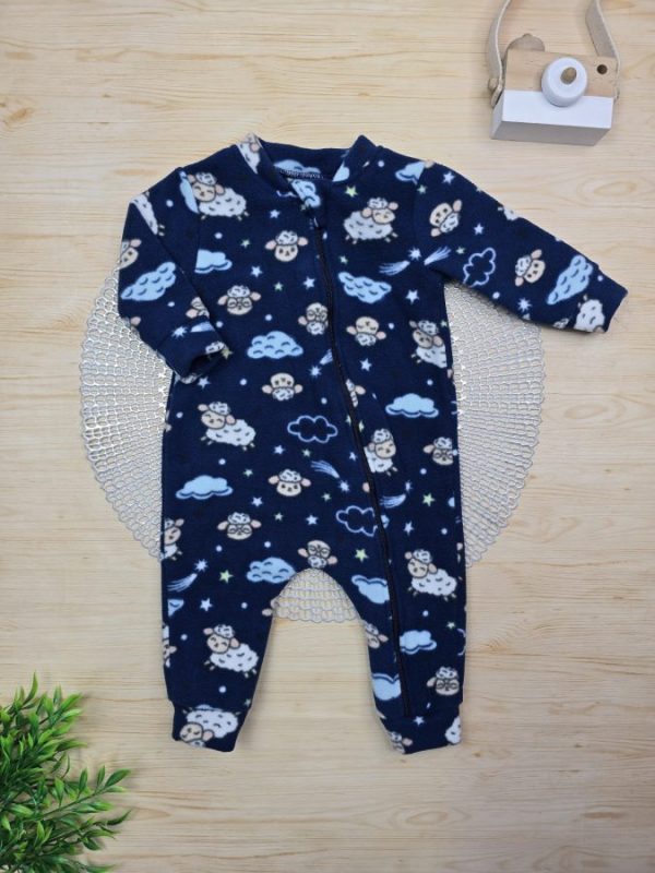 Macacão Pijama Soft - Marinho Carneirinhos