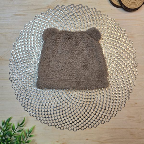 Touca Baby Sherpa Orelhinha - Marrom