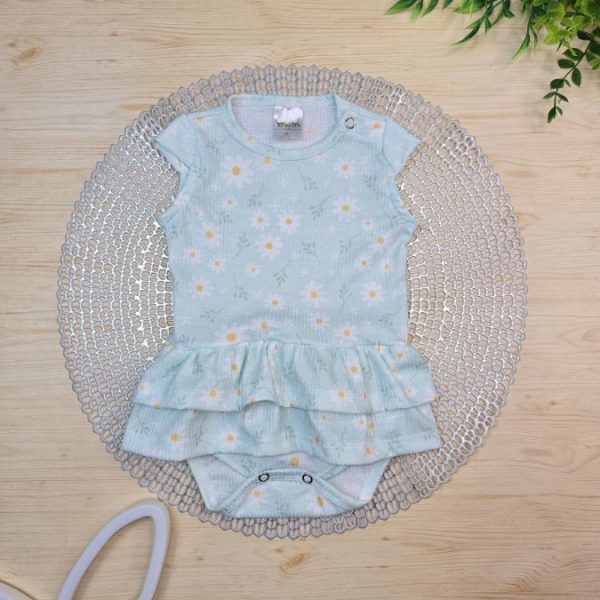 Body Babado Canelado Verde - Margarida