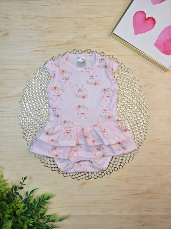 Body Babado Rosa - Bonequinha