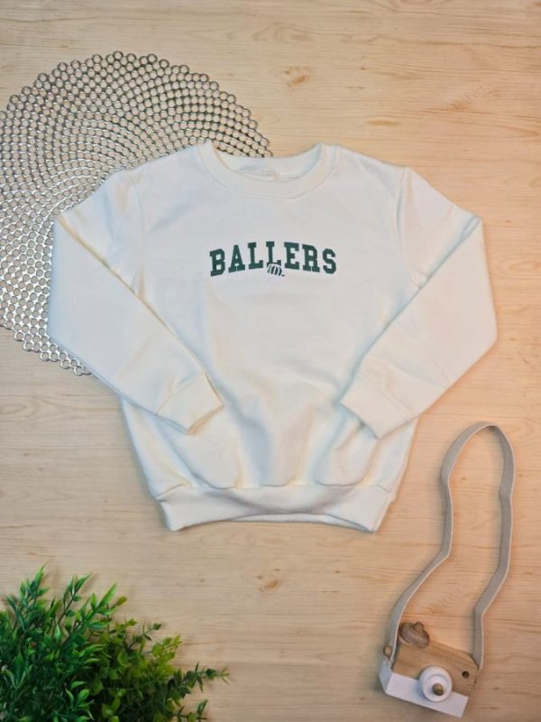 Moletom com Gola Infantil - Ballers Verde