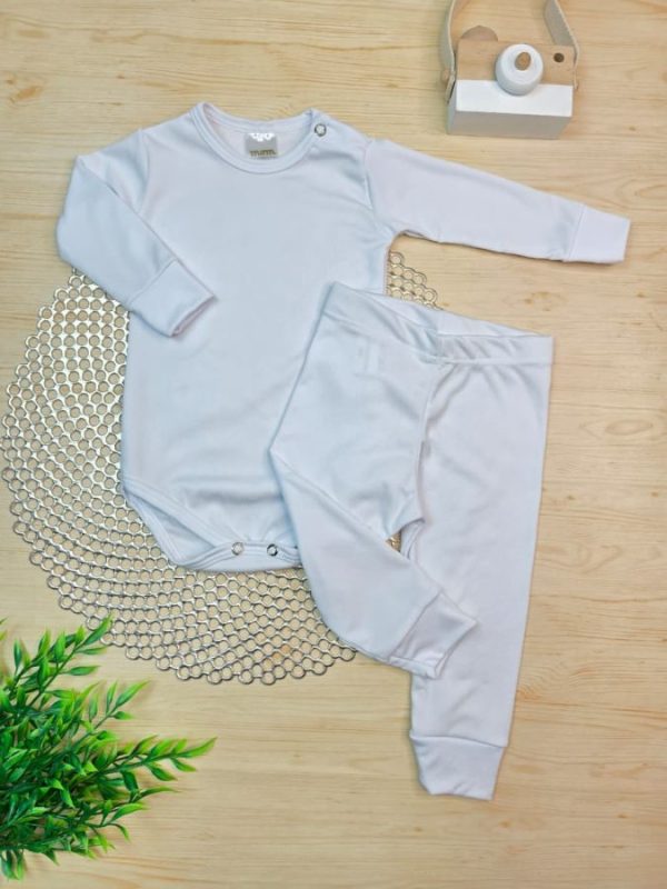 Conjunto Térmico Body/Calça (Botão) - Branco