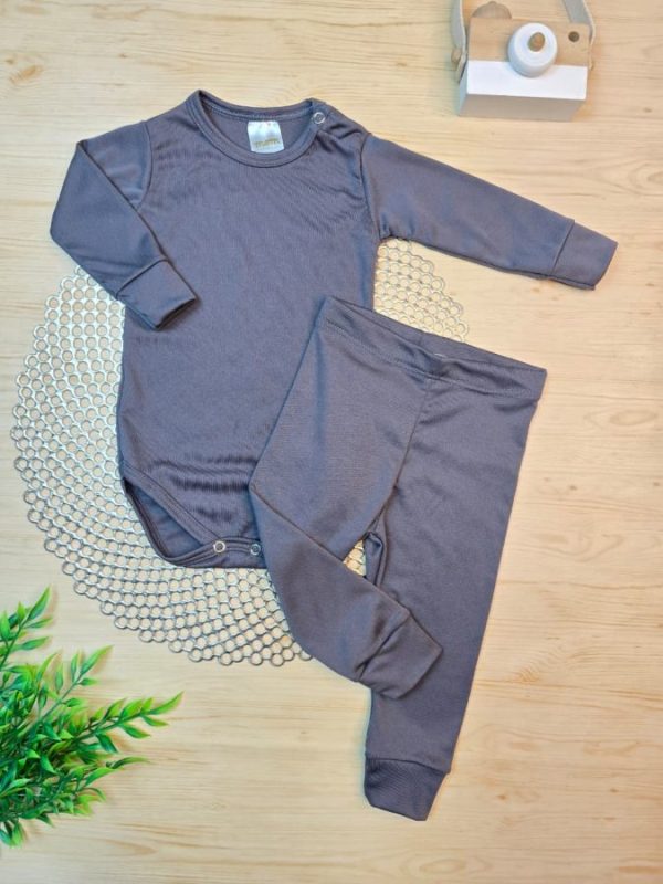 Conjunto Térmico Body/Calça (Botão) - Cinza