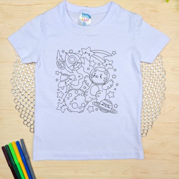 Camiseta Curta Infantil Mágica - Universo