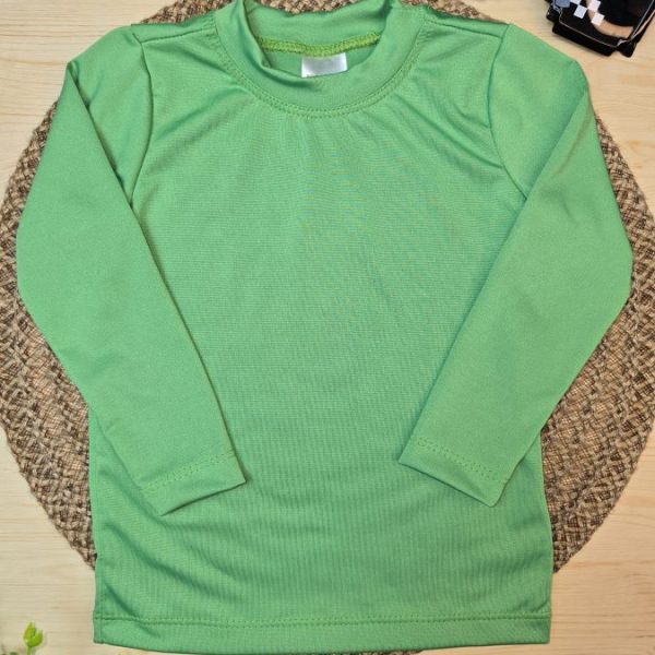 Camiseta Infantil de Menino Proteção UV 50+ Praia e Piscina Verde