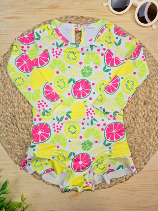 Maiô Praia Proteção UV 50+ Frutas