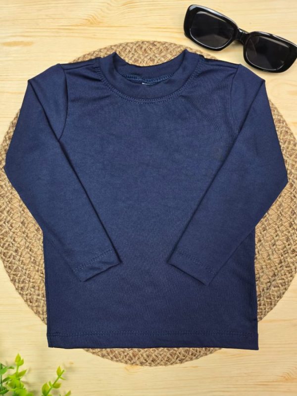 Camiseta Praia Proteção UV 50+ Azul Marinho